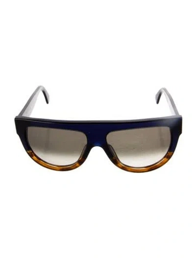 Pre-owned Celine Cat-eye Gradient Sunglasses In Blue