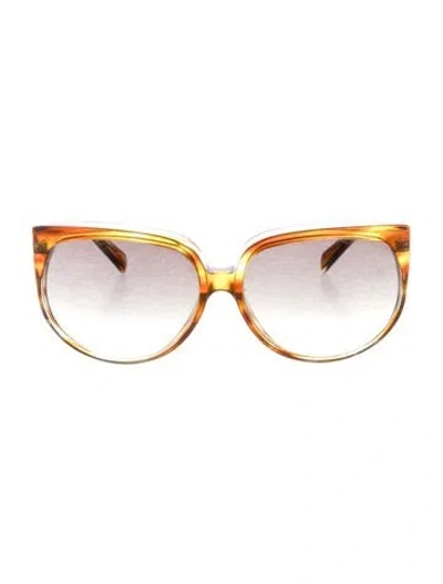 Pre-owned Celine Cat-eye Gradient Sunglasses In Brown