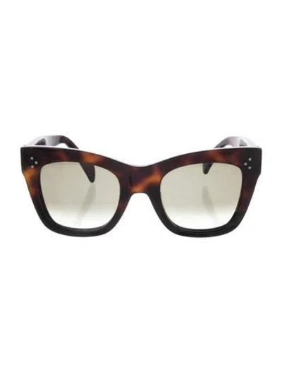 Pre-owned Celine Cat-eye Gradient Sunglasses In Brown