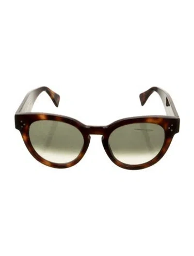 Pre-owned Celine Cat-eye Gradient Sunglasses In Brown