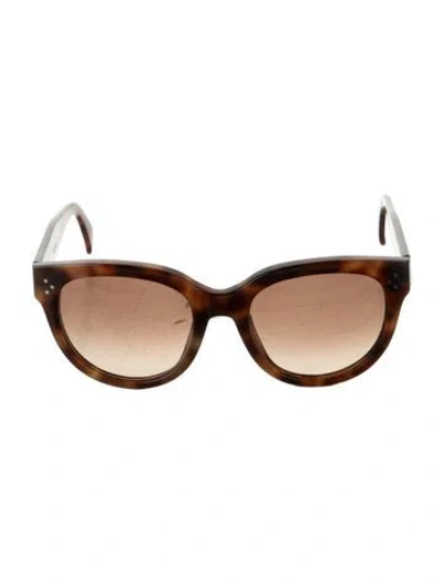 Pre-owned Celine Cat-eye Gradient Sunglasses In Brown