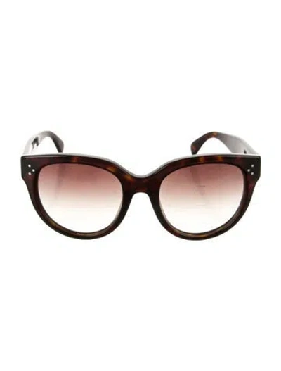 Pre-owned Celine Cat-eye Gradient Sunglasses In Brown