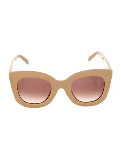 Pre-owned Celine Cat-eye Gradient Sunglasses In Neutral