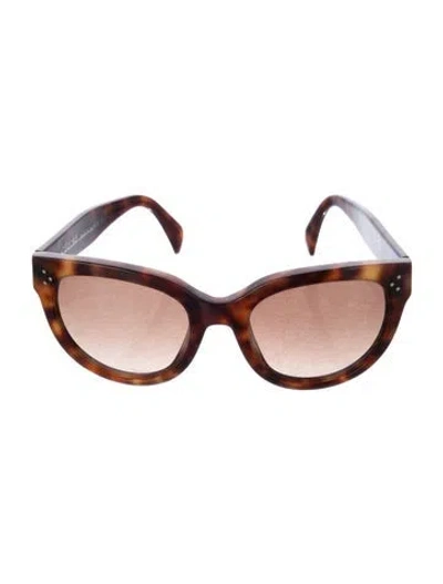 Pre-owned Celine Cat-eye Gradient Sunglasses In Neutral