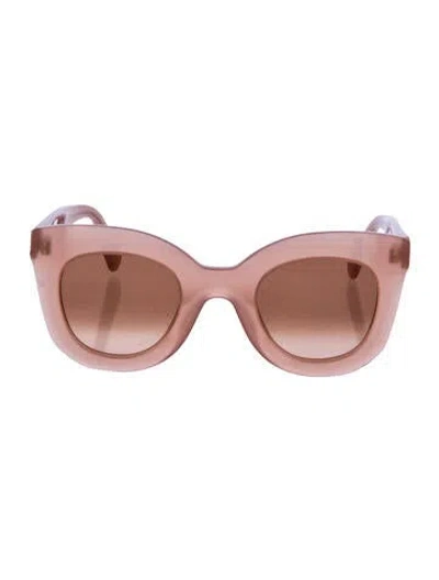 Pre-owned Celine Cat-eye Gradient Sunglasses In Neutral