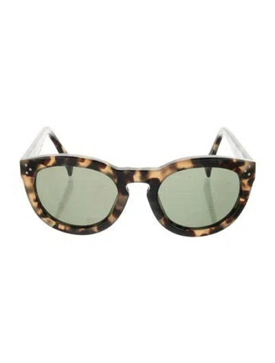 Pre-owned Celine Cat-eye Mirrored Sunglasses In Brown