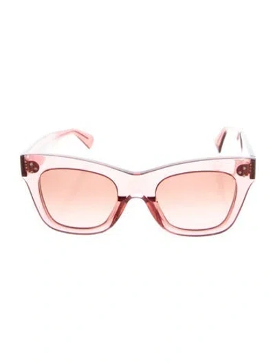 Pre-owned Celine Cat-eye Mirrored Sunglasses In Pink
