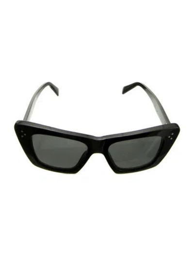 Pre-owned Celine Cat-eye Tinted Sunglasses In Black