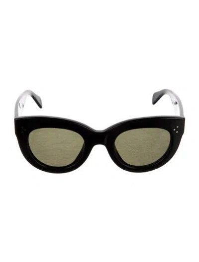 Pre-owned Celine Cat-eye Tinted Sunglasses In Black