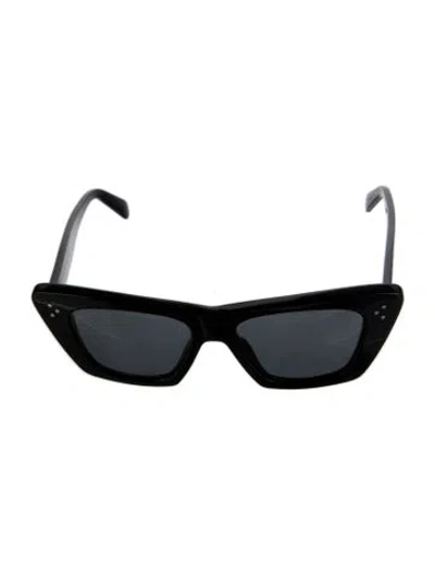 Pre-owned Celine Cat-eye Tinted Sunglasses In Black