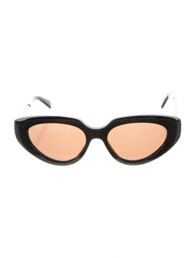 Pre-owned Celine Cat-eye Tinted Sunglasses In Black