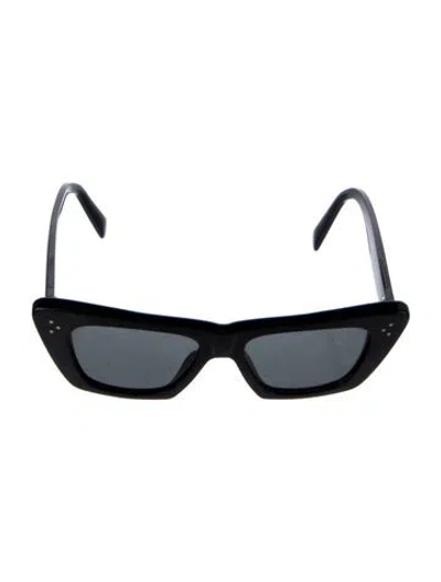 Pre-owned Celine Cat-eye Tinted Sunglasses In Black