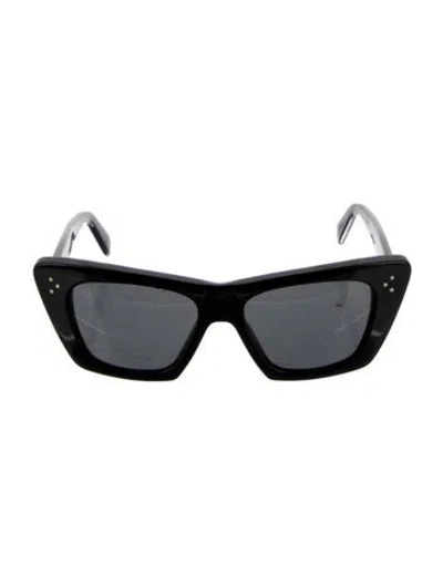 Pre-owned Celine Cat-eye Tinted Sunglasses In Black