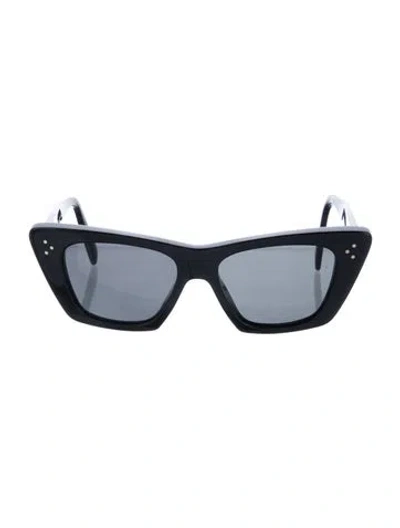Pre-owned Celine Cat-eye Tinted Sunglasses In Black