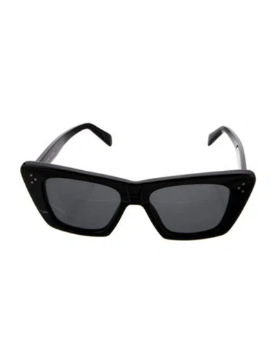 Pre-owned Celine Cat-eye Tinted Sunglasses In Black