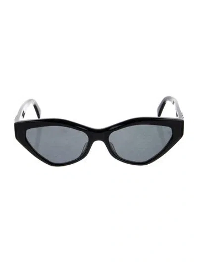 Pre-owned Celine Cat-eye Tinted Sunglasses In Black