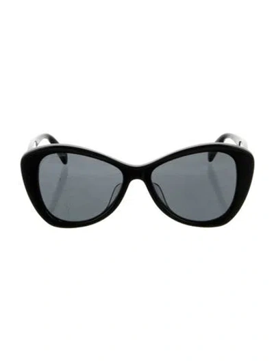 Pre-owned Celine Cat-eye Tinted Sunglasses In Black
