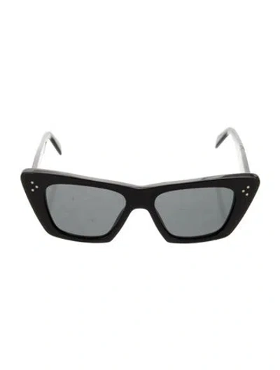 Pre-owned Celine Cat-eye Tinted Sunglasses In Black