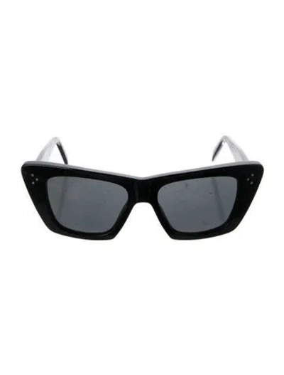Pre-owned Celine Cat-eye Tinted Sunglasses In Black