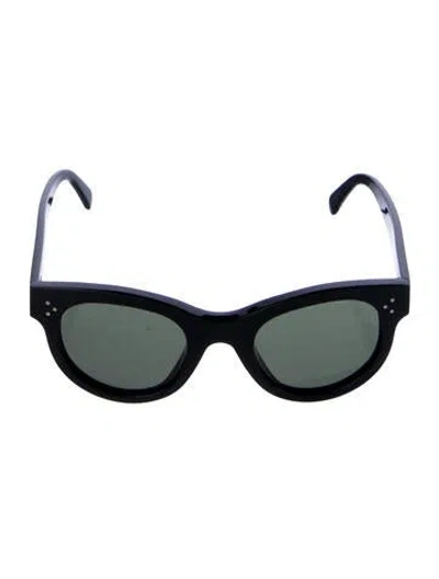 Pre-owned Celine Cat-eye Tinted Sunglasses In Black