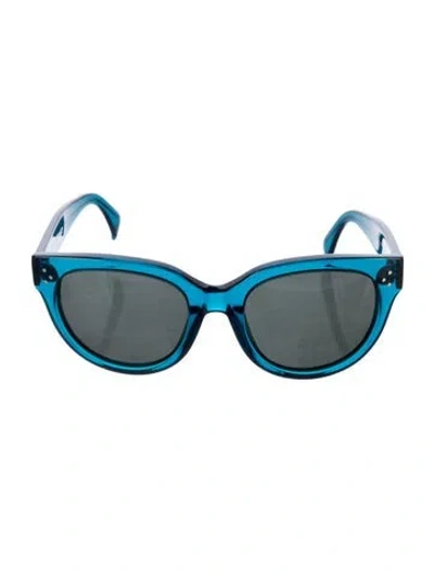 Pre-owned Celine Cat-eye Tinted Sunglasses In Blue