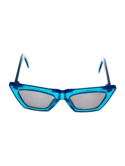 Pre-owned Celine Cat-eye Tinted Sunglasses In Blue