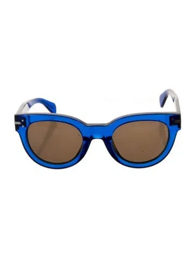 Pre-owned Celine Cat-eye Tinted Sunglasses In Blue