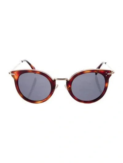 Pre-owned Celine Cat-eye Tinted Sunglasses In Brown