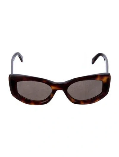 Pre-owned Celine Cat-eye Tinted Sunglasses In Brown