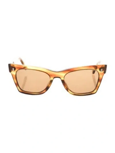 Pre-owned Celine Cat-eye Tinted Sunglasses In Brown
