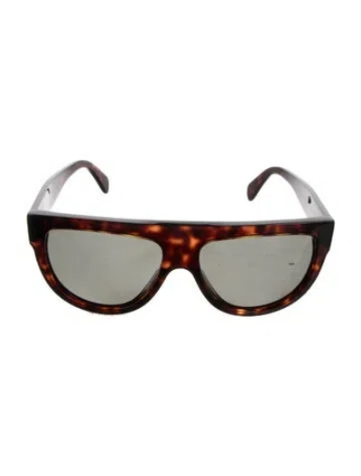 Pre-owned Celine Cat-eye Tinted Sunglasses In Brown