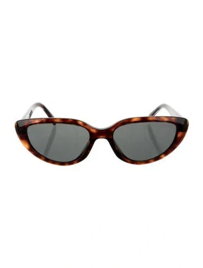 Pre-owned Celine Cat-eye Tinted Sunglasses In Brown