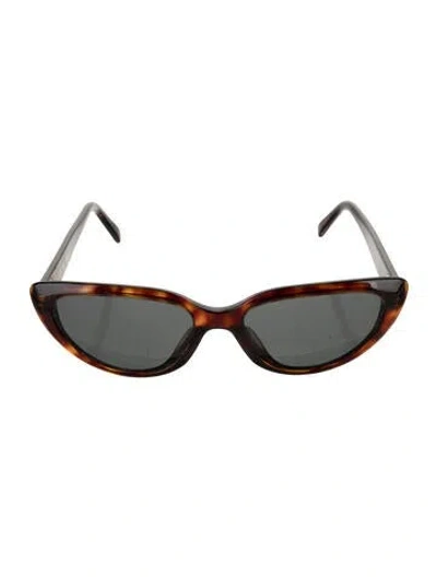 Pre-owned Celine Cat-eye Tinted Sunglasses In Brown