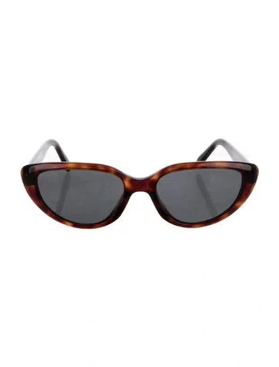 Pre-owned Celine Cat-eye Tinted Sunglasses In Brown