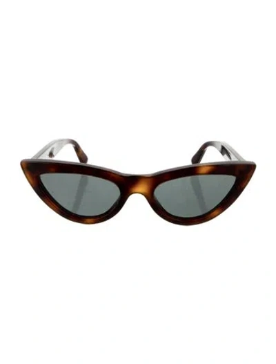 Pre-owned Celine Cat-eye Tinted Sunglasses In Brown