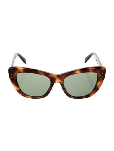 Pre-owned Celine Cat-eye Tinted Sunglasses In Brown