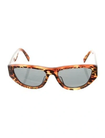 Pre-owned Celine Cat-eye Tinted Sunglasses In Brown