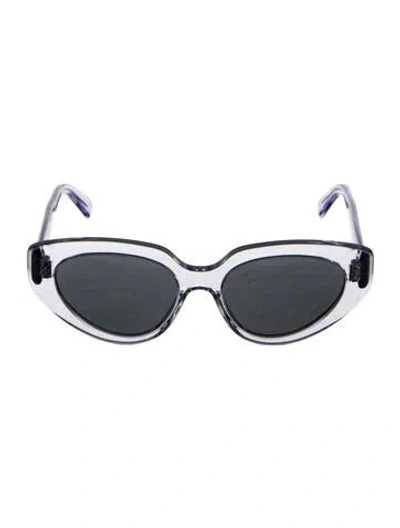 Pre-owned Celine Cat-eye Tinted Sunglasses In Purple