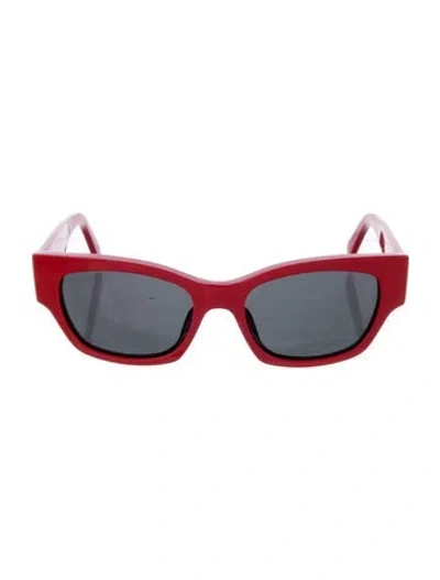 Pre-owned Celine Cat-eye Tinted Sunglasses In Red
