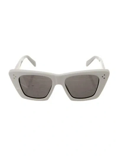 Pre-owned Celine Cat-eye Tinted Sunglasses W/ Tags In White