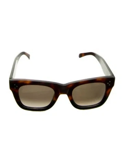 Pre-owned Celine Catherine Wayfarer Sunglasses In Brown