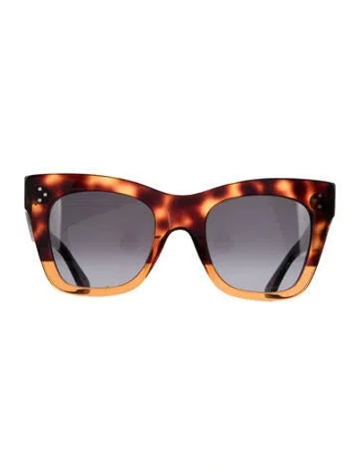 Pre-owned Celine Catherine Wayfarer Sunglasses In Brown