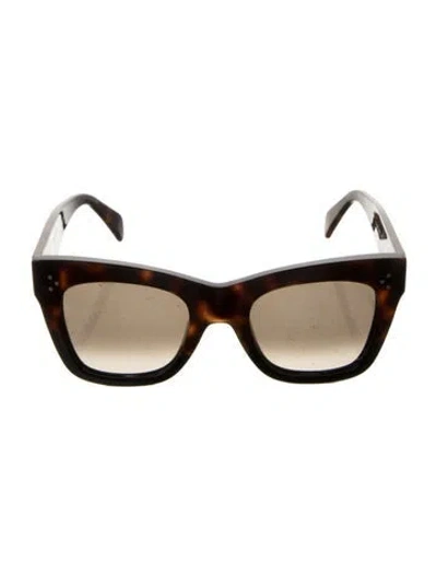 Pre-owned Celine Catherine Wayfarer Sunglasses In Brown