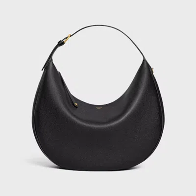Celine Cel Shoulder Bag In Black