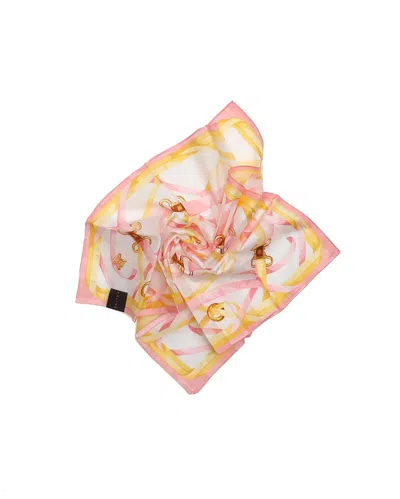 Pre-owned Celine Céline  50 Silk Scarf In Pink
