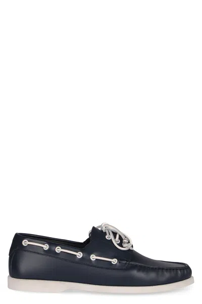 Celine Bateau Leather Boat Shoes