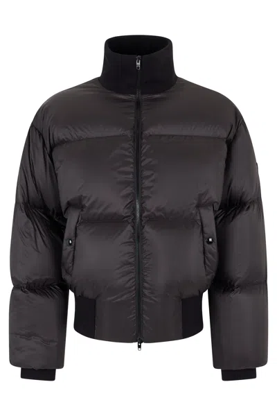 Celine Down Jacket In Nylon In Black