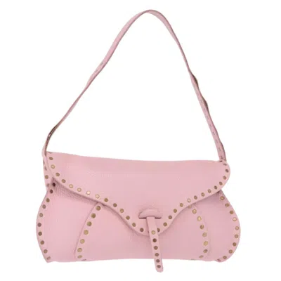 Pre-owned Celine Evening Clutch Smooth Calfskin Pink Leather Shoulder Bag Bag ()