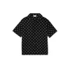 Celine Hawaiian Shirt With Viscose Print In Black