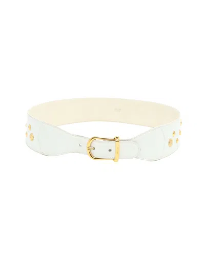 Celine Céline  Leather Belt, Size 75 In Gray